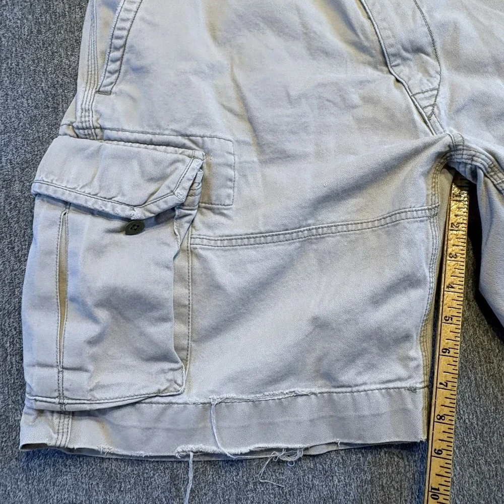 Polo Ralph Lauren Cargo Shorts Men's 36 Baggy Y2K Military Distressed Baggy